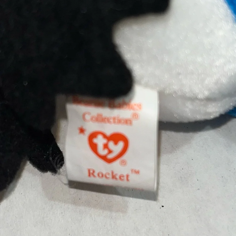TY Beanie Babies Whisper Deer,‎ Lucky Ladybug, Flitter Butterfly Rocket Blue Jay